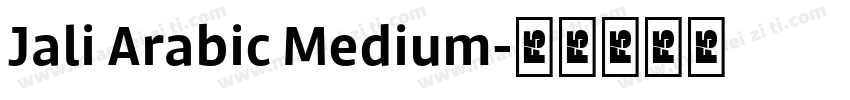 Jali Arabic Medium字体转换